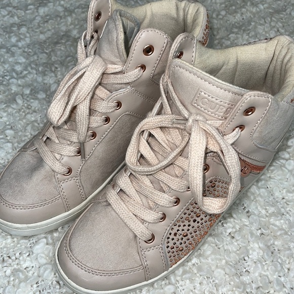 Guess Wedge Sneakers Size 7.5 - Picture 1 of 8